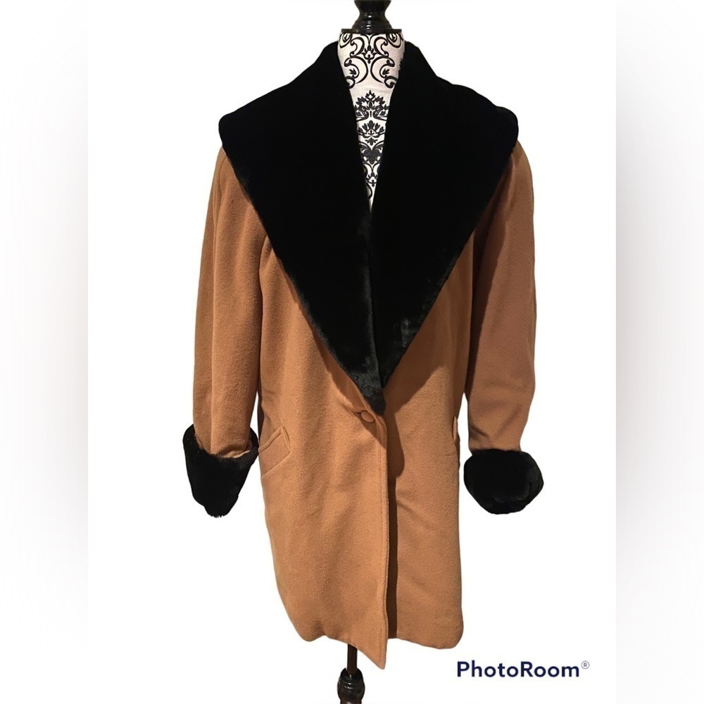VINTAGE Peter Martin wool cashmere blend coat